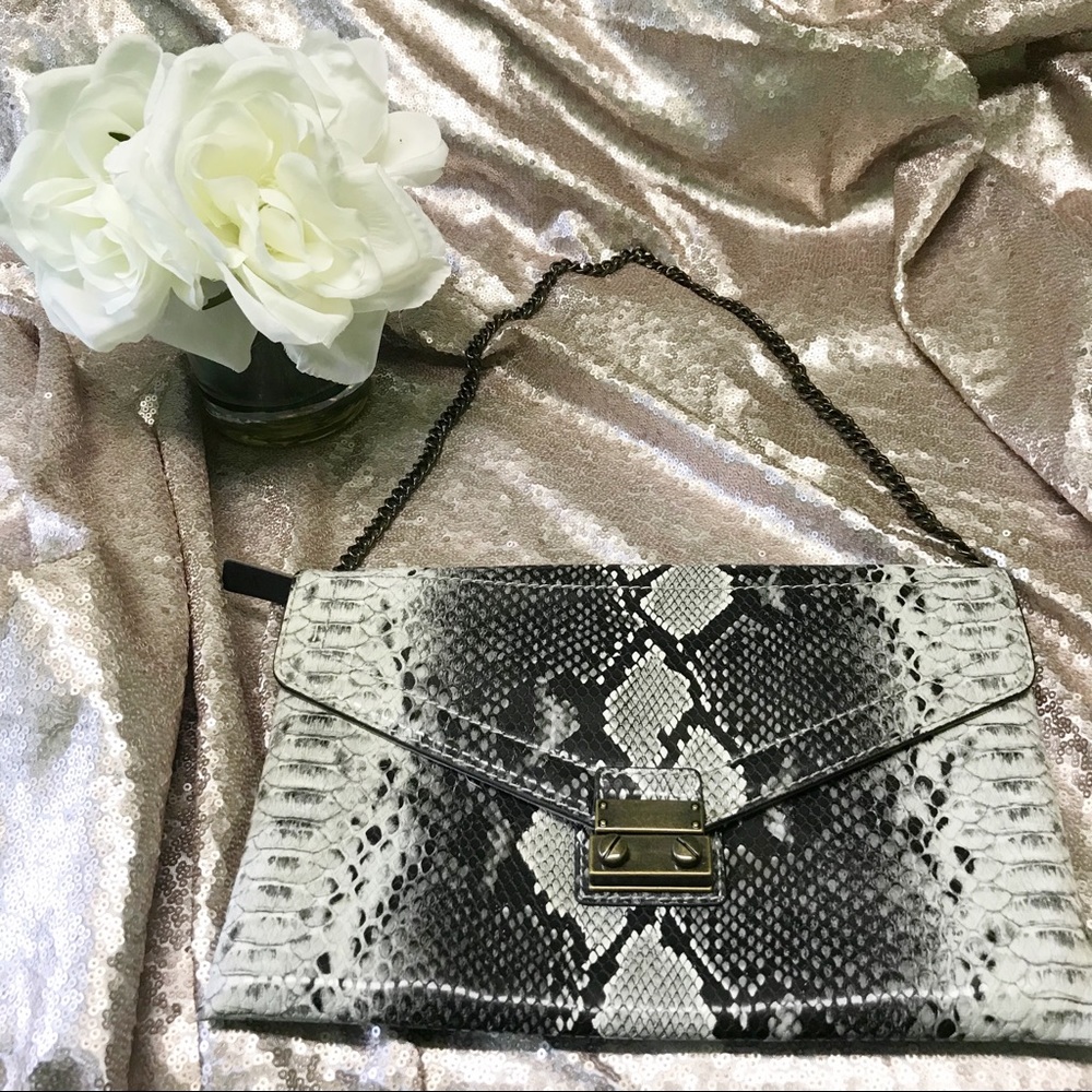 J Crew reptile purse